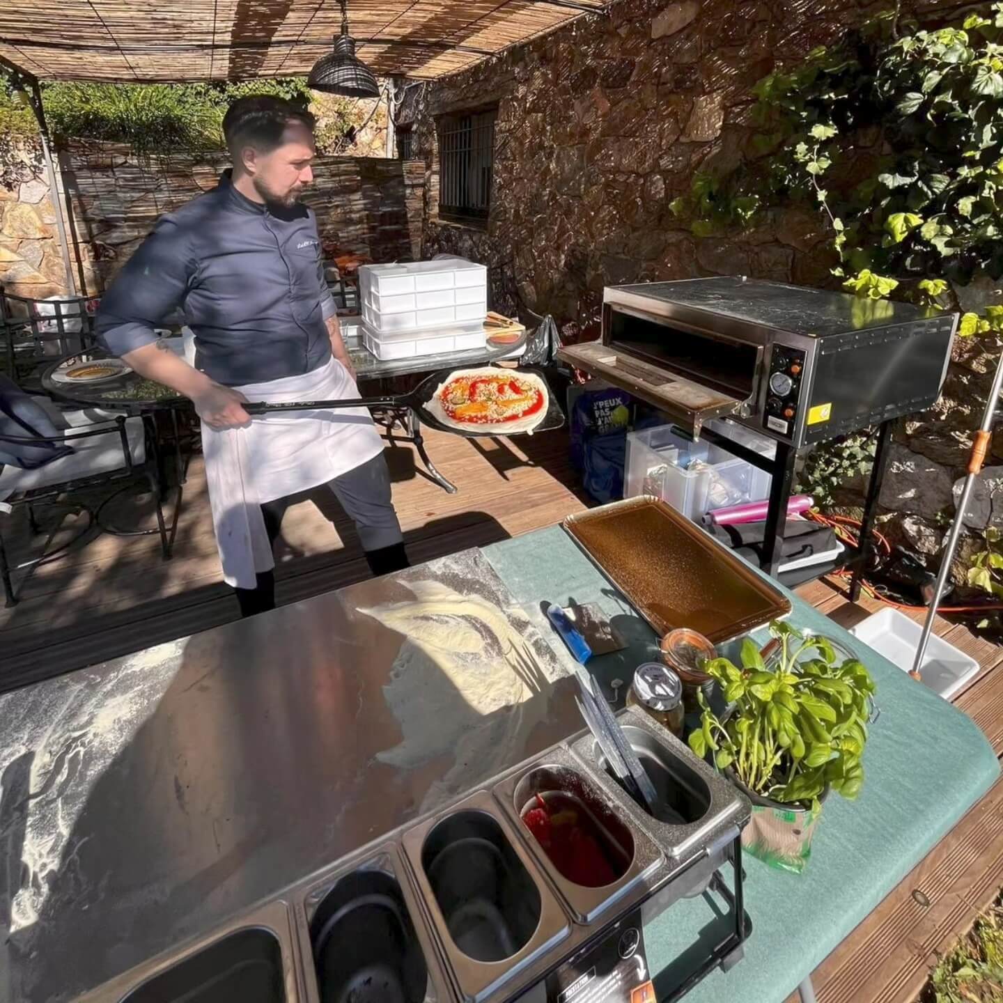 Pizzaiolo Galdo en prestation événementielle